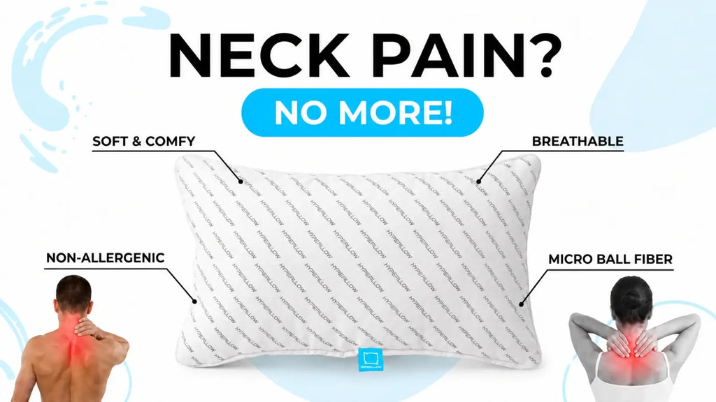 HypePillow medicated pillow with soft breathable micro ball fiber for neck support