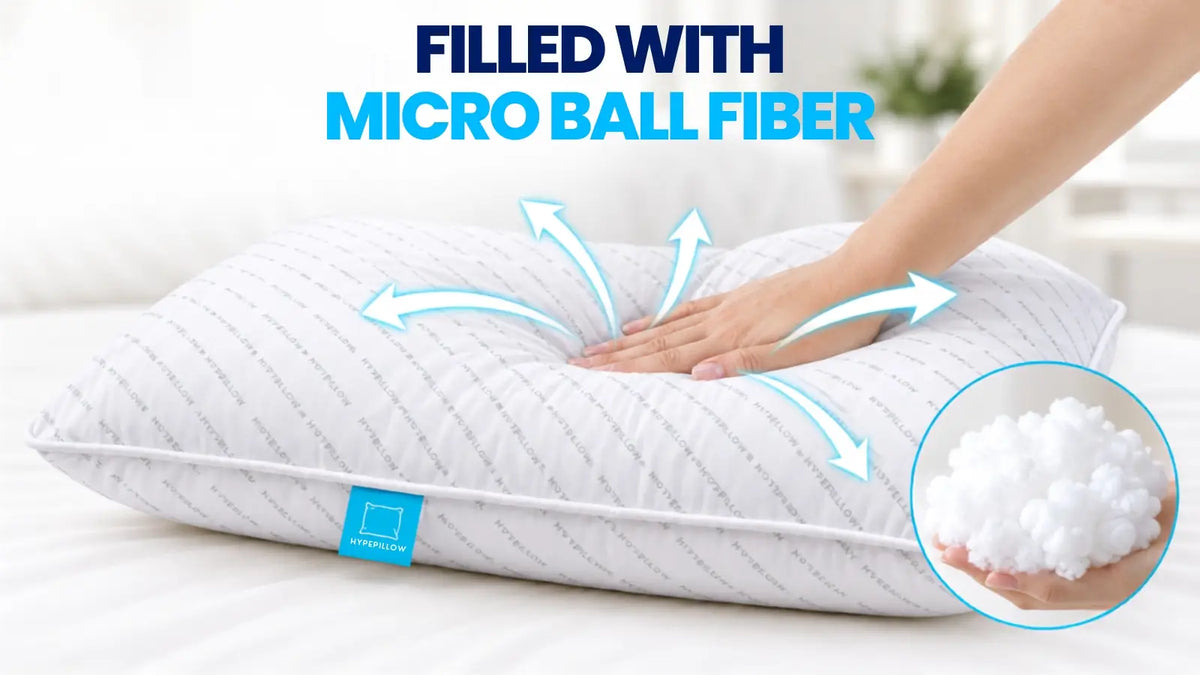 Soft HypePillow medicated pillow filled with premium micro ball fiber
