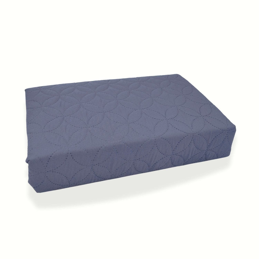 Grey Quilted Waterproof Mattress Protector